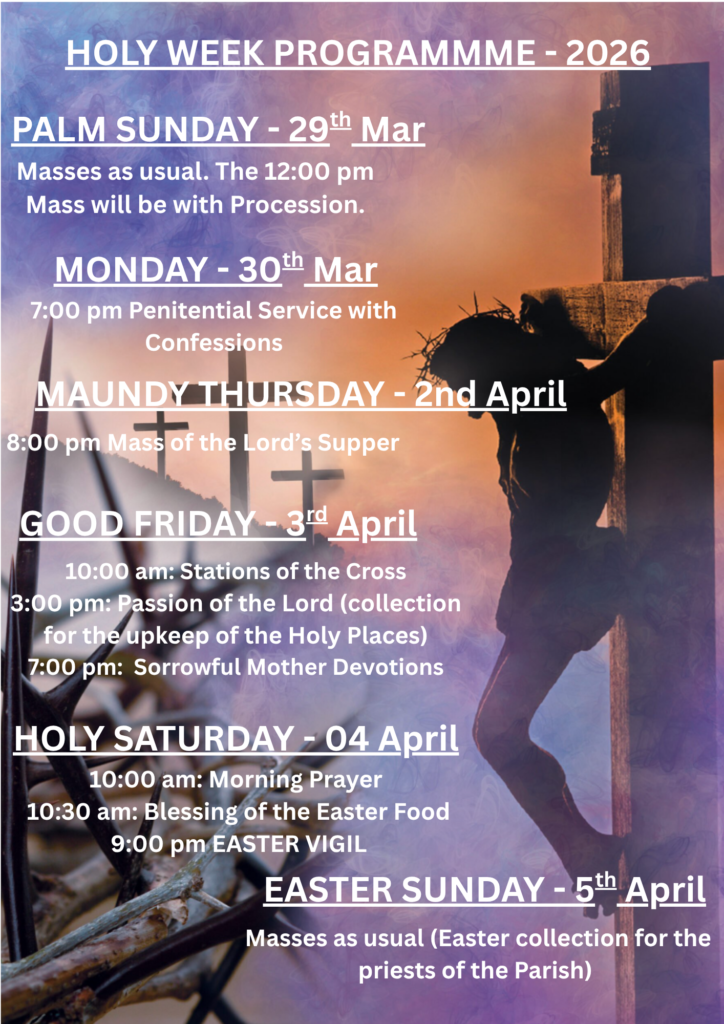 HOME 5 Holy Week Programme 2026